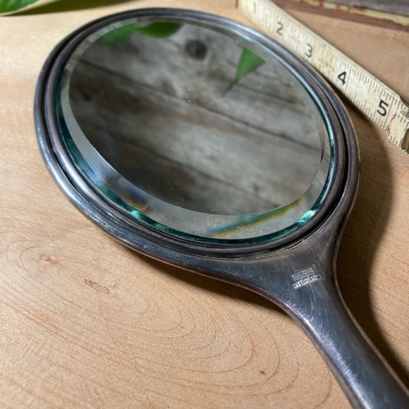 🤡BOGO🤡 Vintage BIRKS Sterling Silver Vanity Hand Mirror - Excellent,  12”/400g - Picture 8 of 8